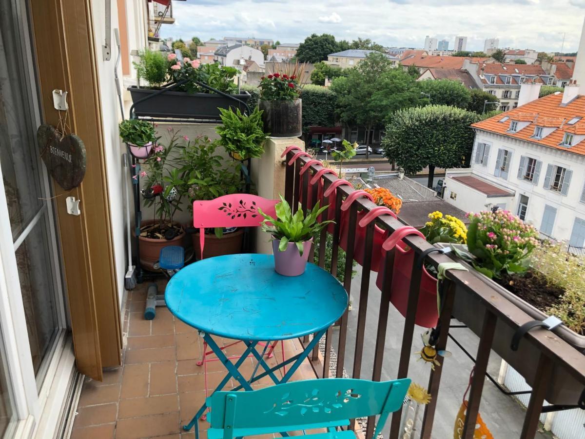 Chambre privé avec balcon ferme à clé Choisy-le-Roi Extérieur photo